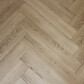 Strata Herringbone - Turin Oak Slacked Oyster Herringbone